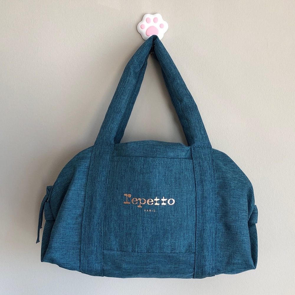 ✨NWOT, RARE✨ Repetto Medium-Wash Denim Blue Canvas Ballet Tote Bag 🦢🩰💙🎀💕